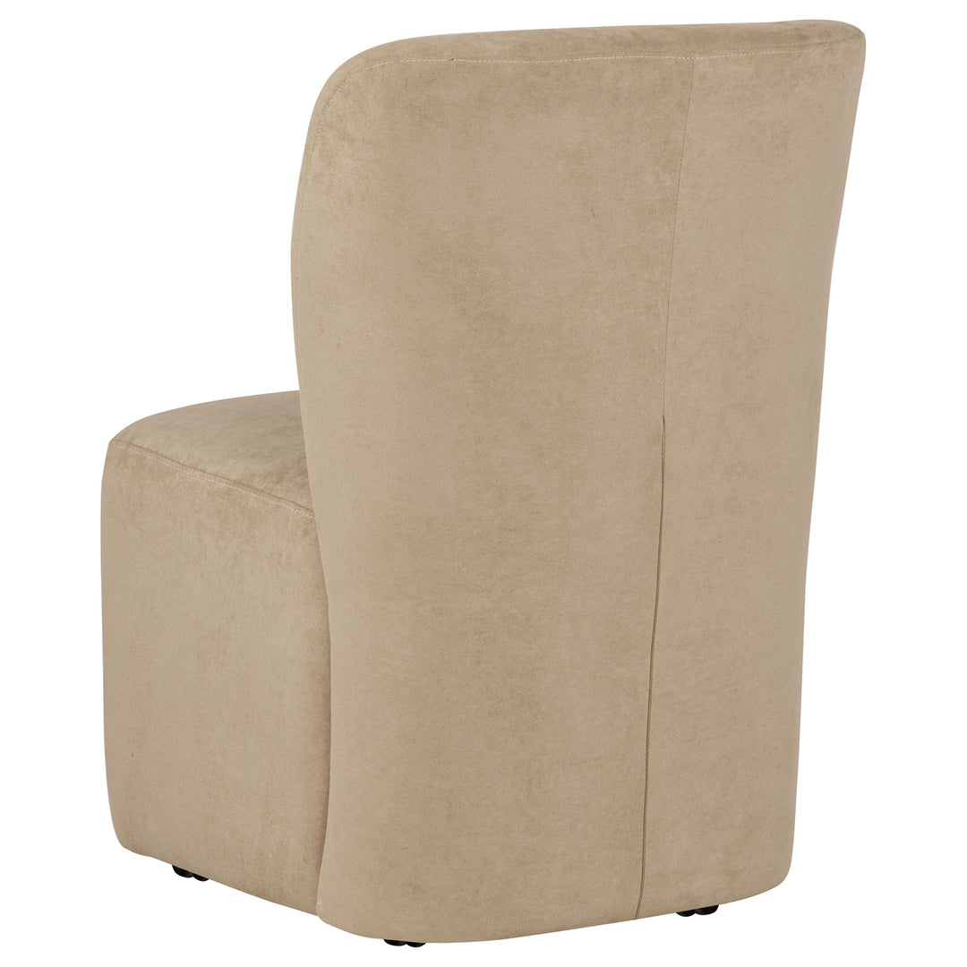 Jaelynn Upholstered Parsons Dining Side Chair Tan (Set of 2) - What&