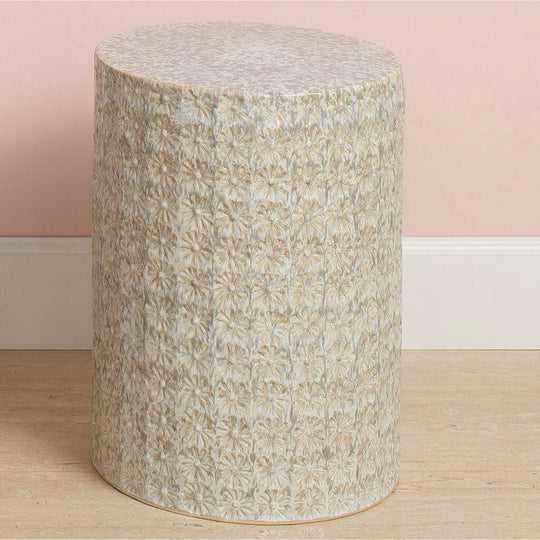 Wildflower Ceramic Side Table - Whats New Furniture - Portland, Oregon