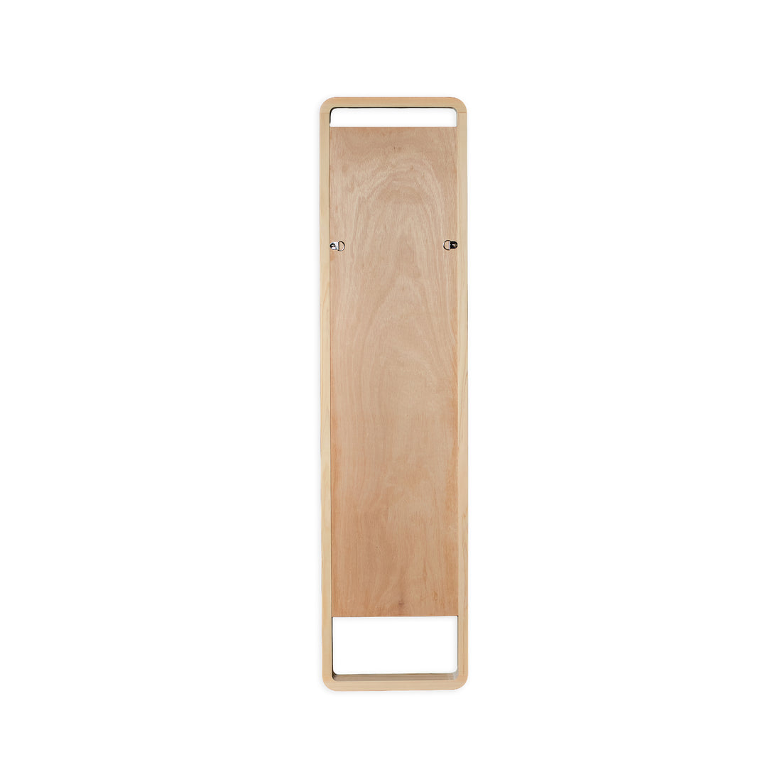 Japanese Hinoki Wood Floor Mirror detail view - Whats New Furniture - Portland, Oregon