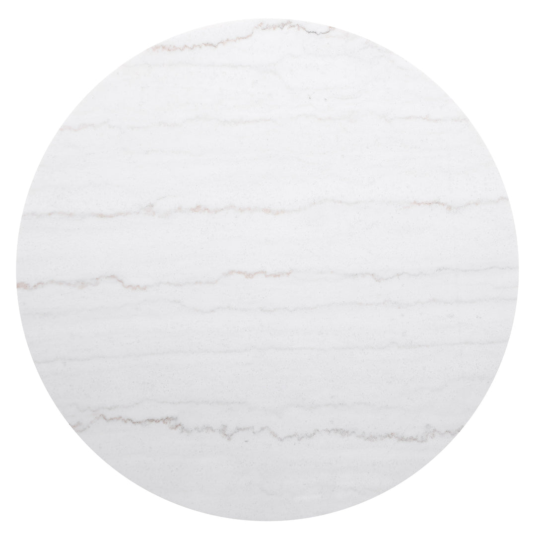 Jason Round White Marble Top Coffee Table Charcoal - What&