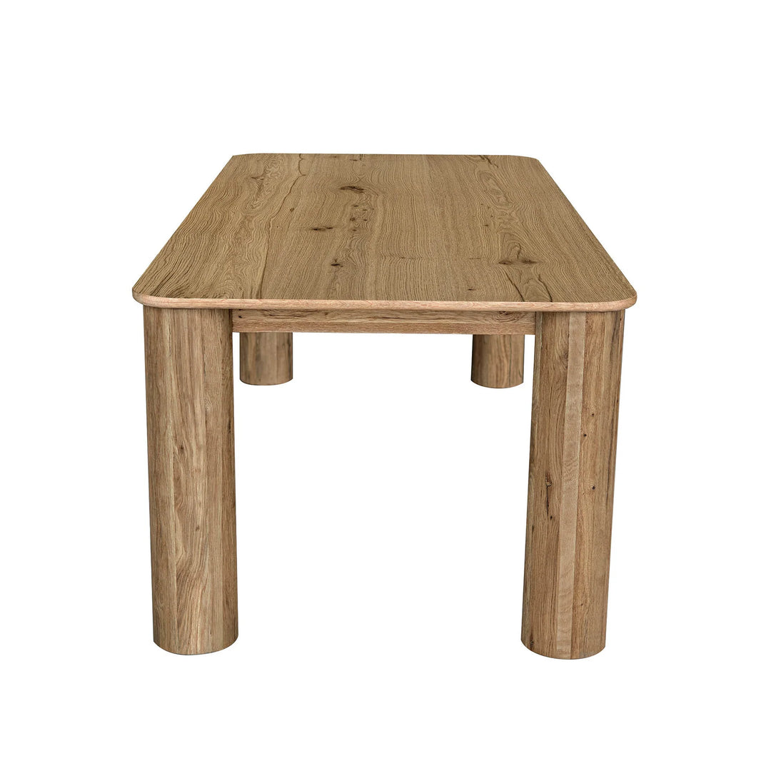 Jasper Dining Table in Natural side view - oak dining table by LH Imports - Whats New Furniture Portland OR