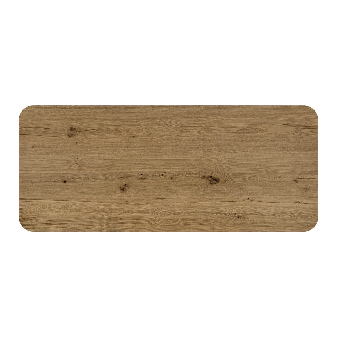 Jasper Dining Table in Natural top-down view - oak dining table by LH Imports - Whats New Furniture Portland OR