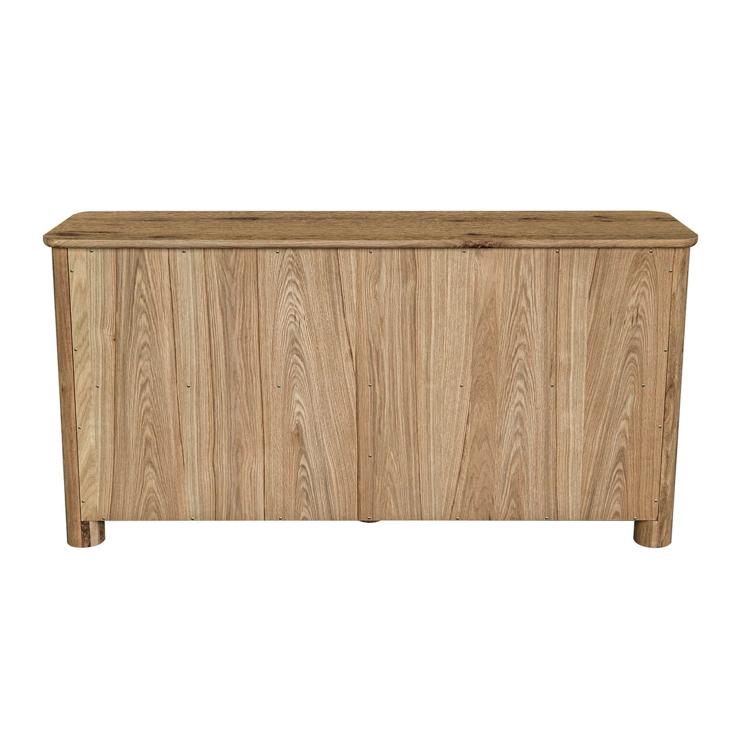 Jasper Large Sideboard in Natural side view - cracked oak sideboard by LH Imports - Whats New Furniture Portland OR