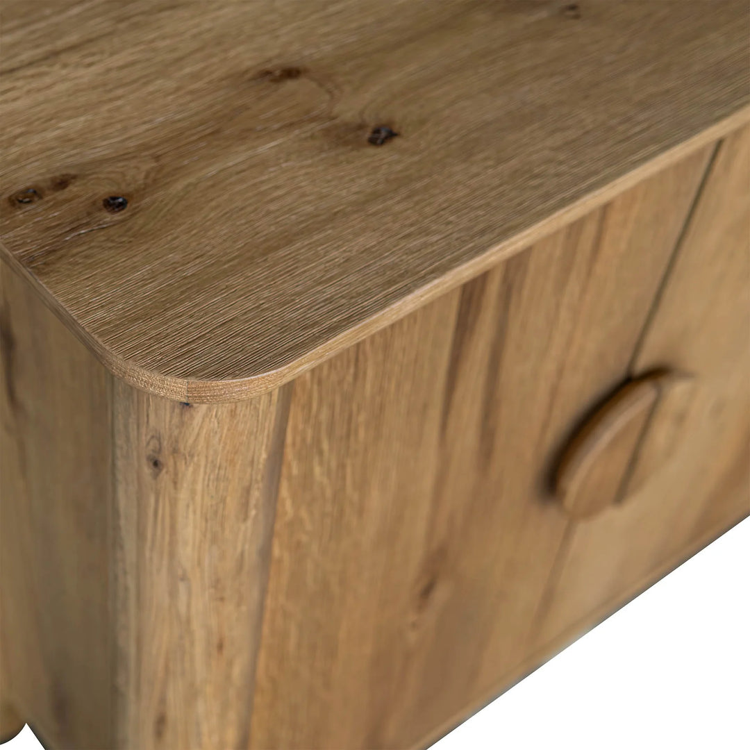 Jasper Large Sideboard in Natural top detail - cracked oak sideboard by LH Imports - Whats New Furniture Portland OR