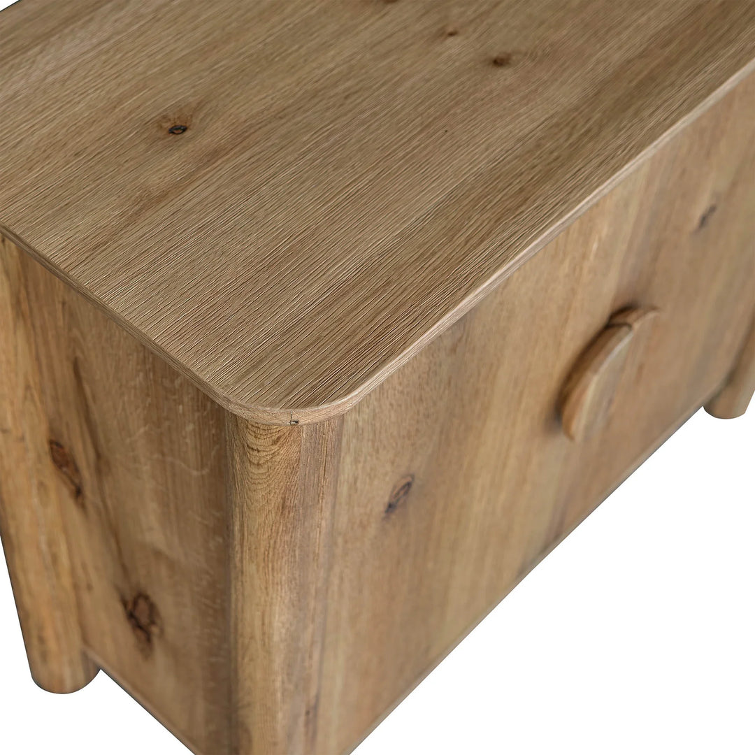Jasper Small Sideboard in Natural shelf detail - small oak sideboard by LH Imports - Whats New Furniture Portland OR