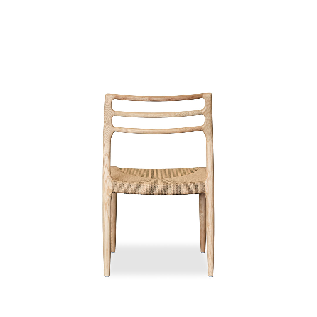 Java Dining Chair (Lh Imports) in Natural back view - natural wood dining chair by LH Imports - Whats New Furniture Portland OR