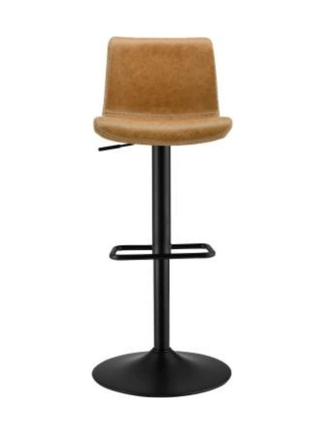 Jayden Low Back Gaslift Swivel Bar Stool in Vintage Cedar - adjustable swivel bar stool - Whats New Furniture Portland OR