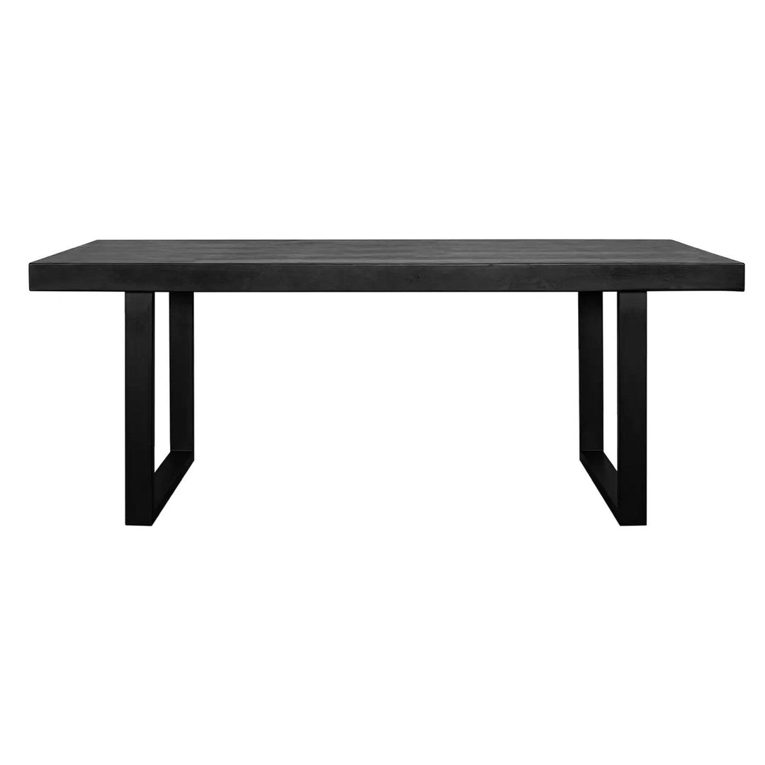 Jedrik Large Outdoor Dining Table Black - outdoor dining table by Moe's - Whats New Furniture Portland OR