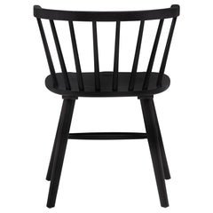 Jeffries Windsor Wood Dining Side Chair Black (Set of 2) - What&