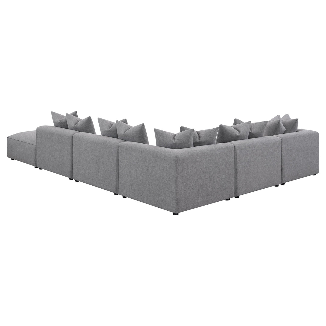Jennifer 6-piece Upholstered Modular Sectional Grey - What&