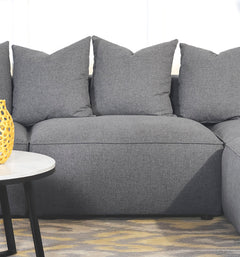 Jennifer Upholstered Armless Chair Grey - What&