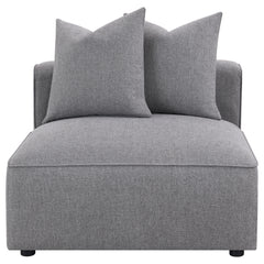 Jennifer Upholstered Armless Chair Grey - What&