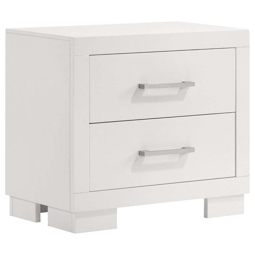 Jessica 2-drawer Nightstand Snow White - What&