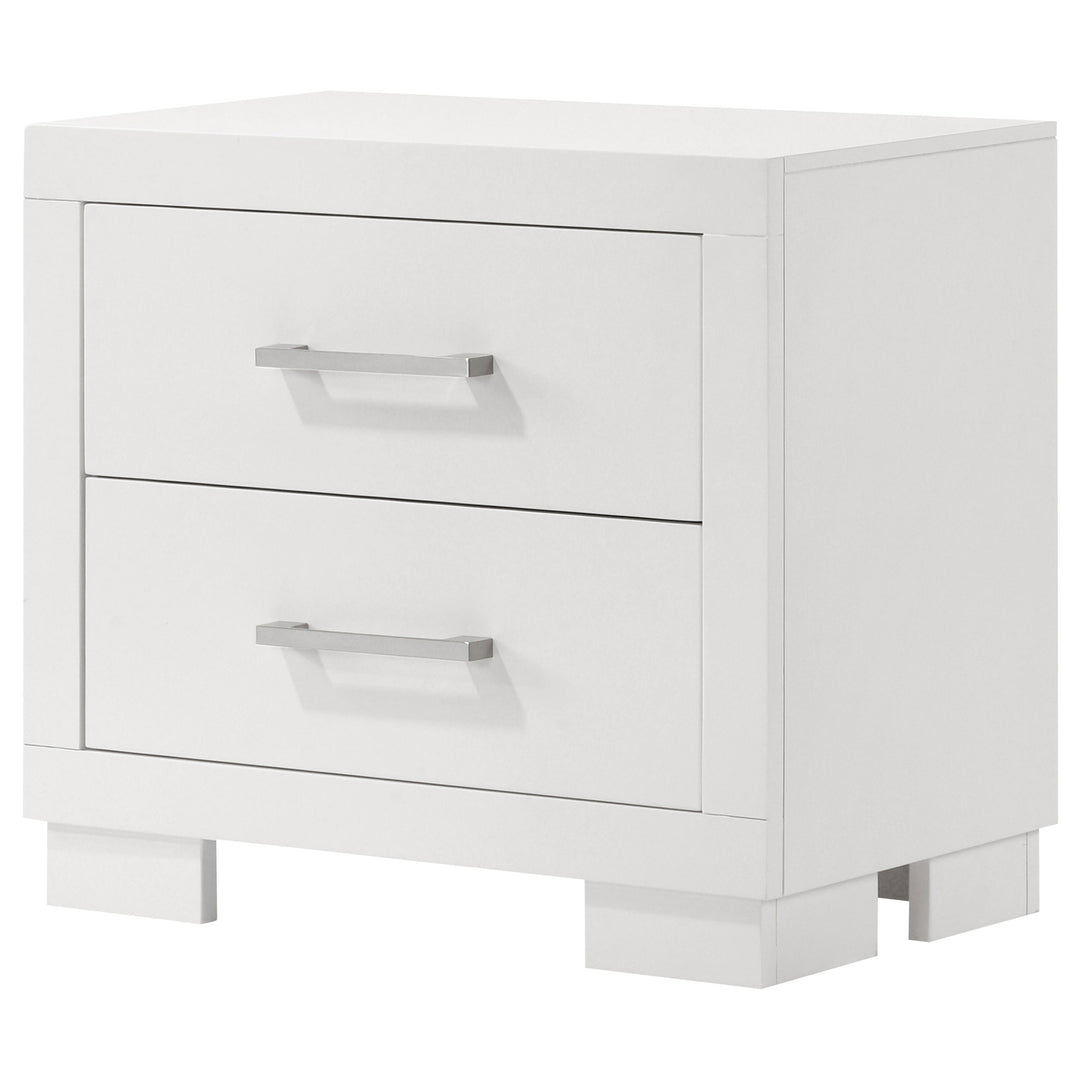 Jessica 2-drawer Nightstand Snow White - What&