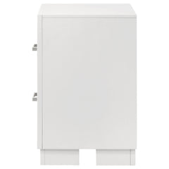 Jessica 2-drawer Nightstand Snow White - What&