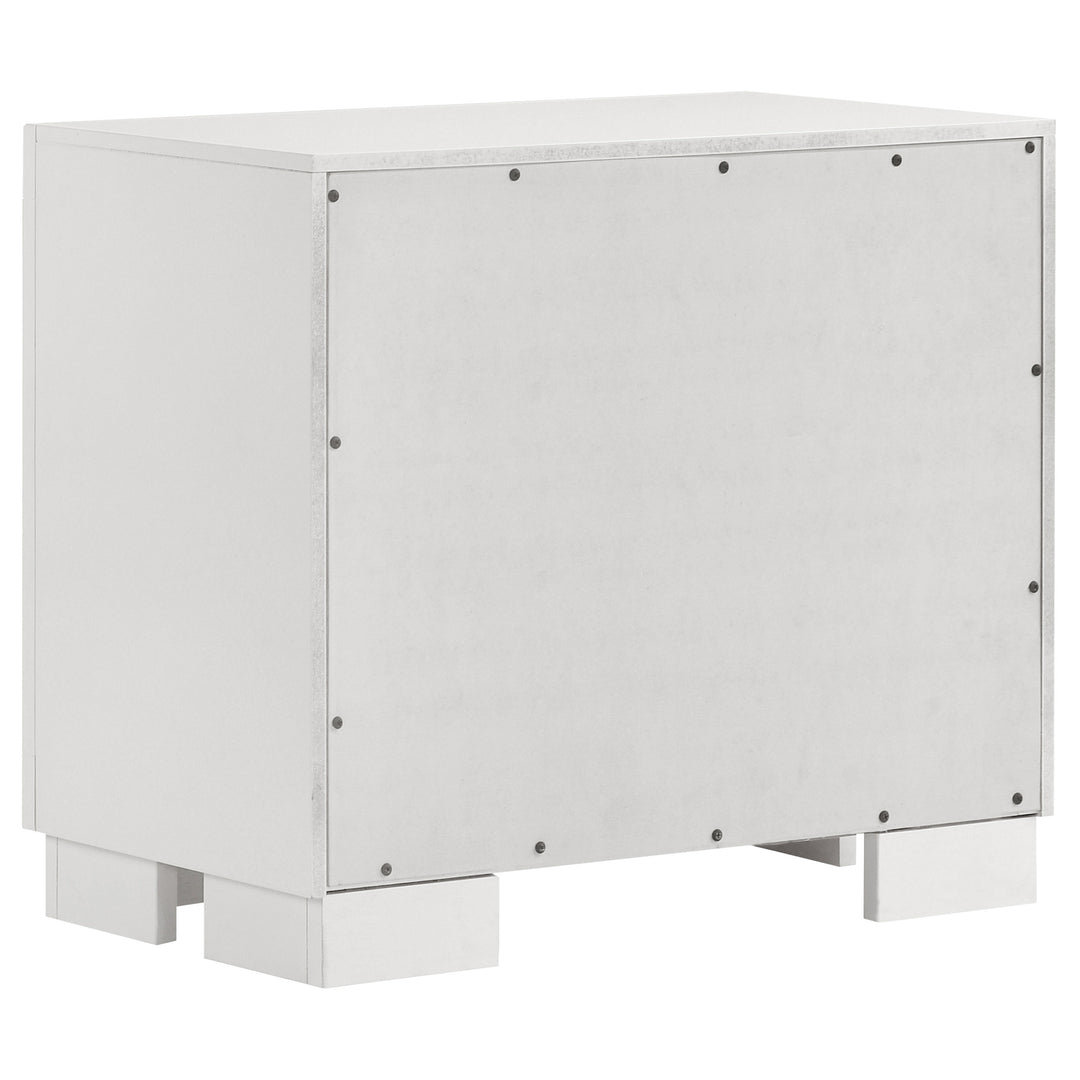 Jessica 2-drawer Nightstand Snow White - What&