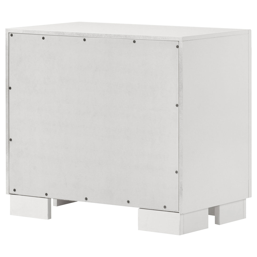 Jessica 2-drawer Nightstand Snow White - What&