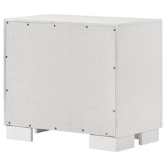 Jessica 2-drawer Nightstand Snow White - What&