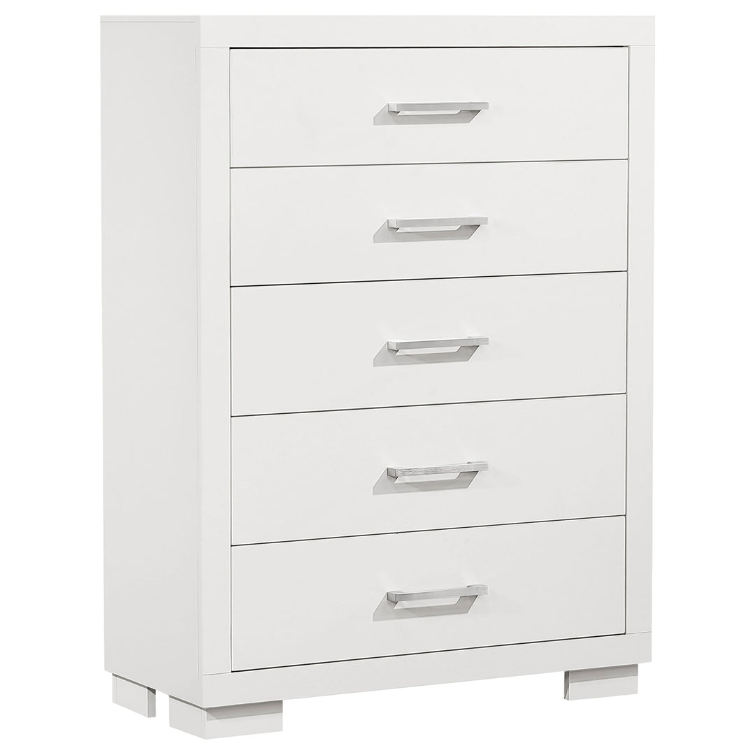 Jessica 5-drawer Bedroom Chest Snow White - What&