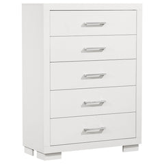Jessica 5-drawer Bedroom Chest Snow White - What&