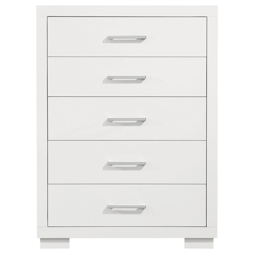 Jessica 5-drawer Bedroom Chest Snow White - What&