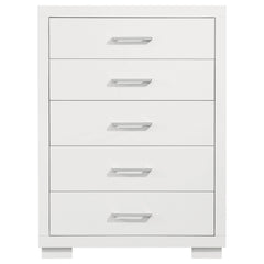 Jessica 5-drawer Bedroom Chest Snow White - What&
