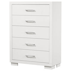 Jessica 5-drawer Bedroom Chest Snow White - What&