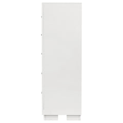 Jessica 5-drawer Bedroom Chest Snow White - What&