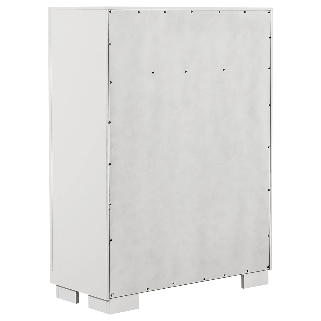 Jessica 5-drawer Bedroom Chest Snow White - What&