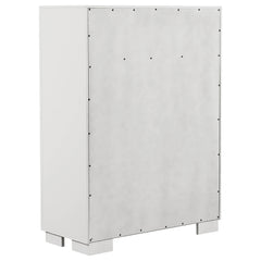 Jessica 5-drawer Bedroom Chest Snow White - What&