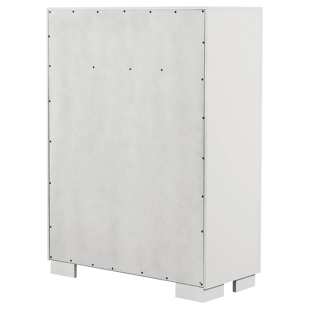Jessica 5-drawer Bedroom Chest Snow White - What&