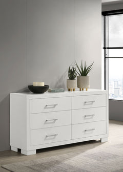 Jessica 6-drawer Dresser Snow White - What&