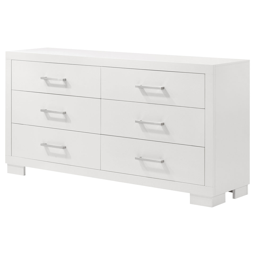Jessica 6-drawer Dresser Snow White - What&