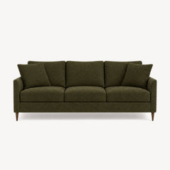 Josie Sofa in Camila Olive - studio front view - Stylus - Whats New Furniture Portland OR