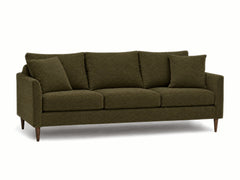 Josie Sofa in Camila Olive - studio three-quarter view - Stylus - Whats New Furniture Portland OR
