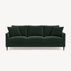 Josie Sofa in Julia Emerald - studio front view - Stylus - Whats New Furniture Portland OR