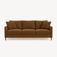 Josie Sofa in Nexus Toffee - studio front view - Stylus - Whats New Furniture Portland OR