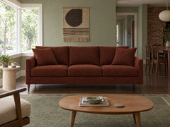 Josie Sofa in Serenity Cinnamon styled in a Montavilla ranch - Whats New Furniture Portland OR