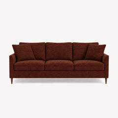 Josie Sofa in Serenity Cinnamon - studio front view - Stylus - Whats New Furniture Portland OR