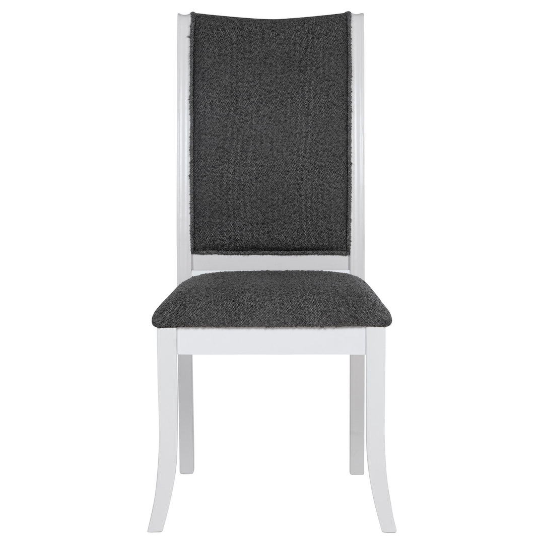Judd Upholstered Dining Side Chair Pearl White (Set of 2) - What&