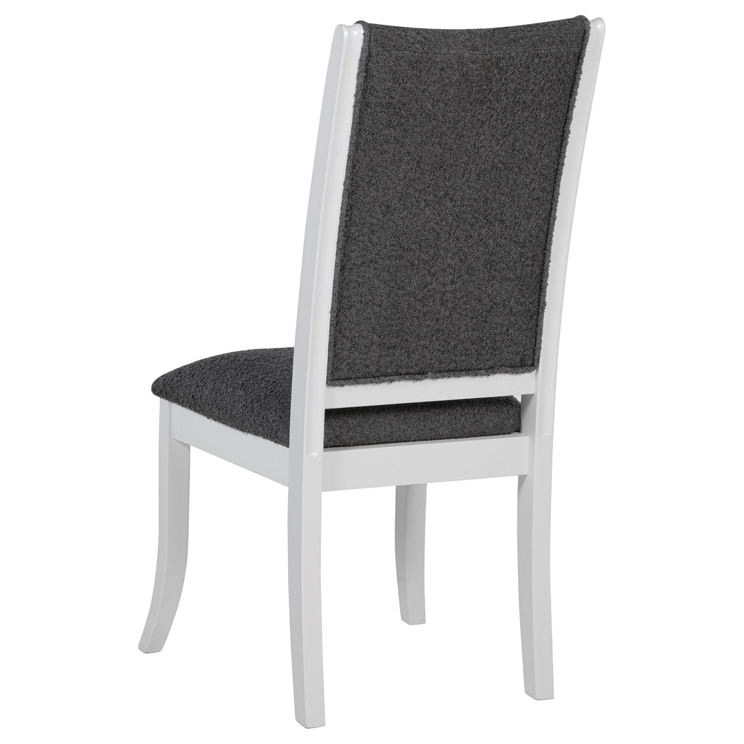 Judd Upholstered Dining Side Chair Pearl White (Set of 2) - What&