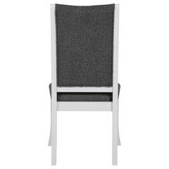 Judd Upholstered Dining Side Chair Pearl White (Set of 2) - What&