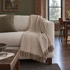 Julian Oversized Throw in Walnut styled in a Portland home - Whats New Furniture