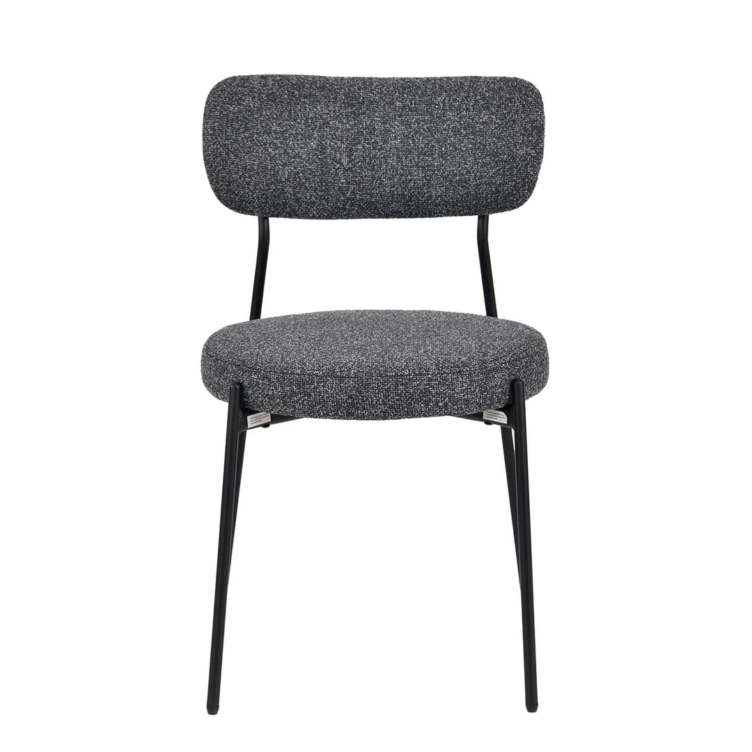 Kai Dining Chair in Chunky Grey - upholstered dining chair by LH Imports - Whats New Furniture Portland OR