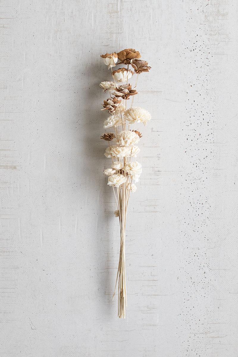 Artificial Sola Flower Bouquet on a studio background - faux plants by Kalalou - Whats New Furniture Portland OR