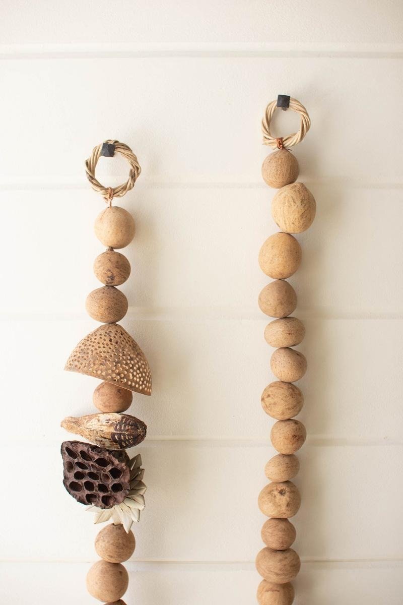 Dried Gourd Ball Garland by Kalalou - alternate product view 3