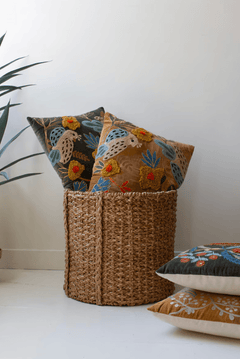 Embroidered Bird Pillows - What&