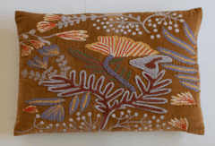 Embroidered Floral Pillows - What&