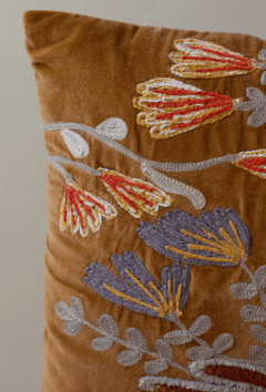 Embroidered Floral Pillows - What&