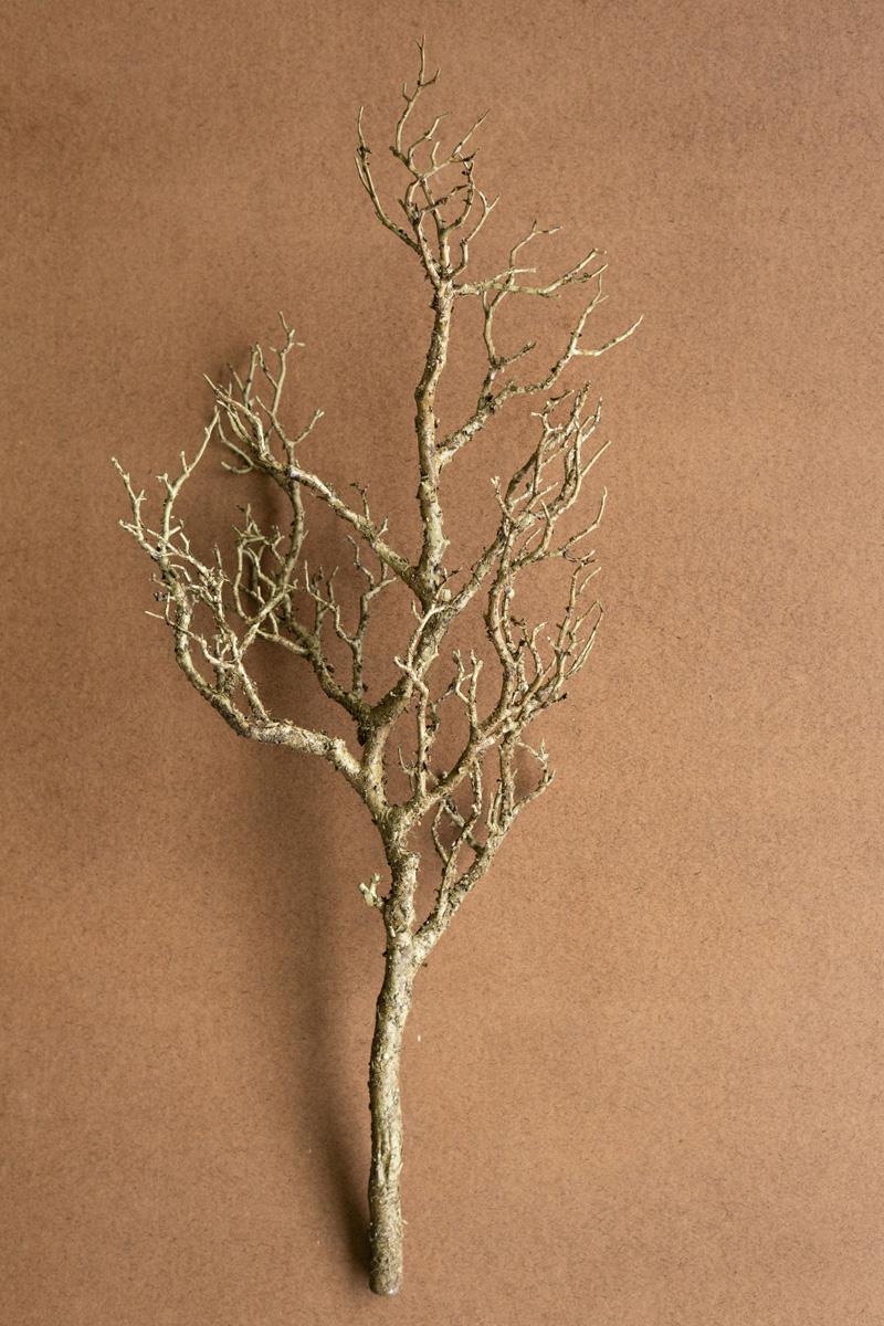 Faux bare wood branch shown from a second angle with its trunk and side twigs visible - artificial branch by Kalalou - Whats New Furniture Portland OR